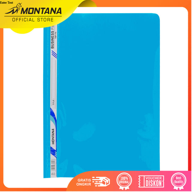 MONTANA File Bisnis Map Plastik F4 2 Pcs Business File Dokumen Folder TBF-F4