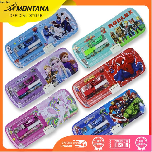 MONTANA Kotak Pensil Pencil Case Study Set Tempat Alat Tulis 3323