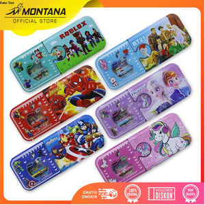 MONTANA Kotak Pensil 21x8.2x3 Cm Pencil Case Study Set Tempat Alat Tulis 4318
