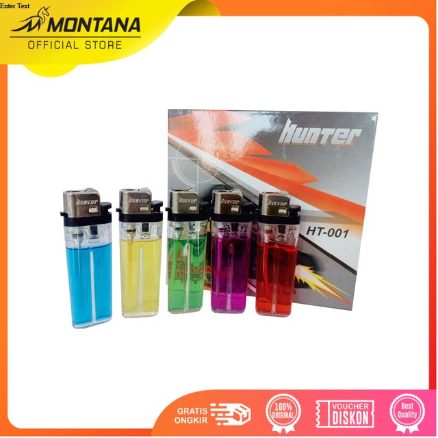 MONTANA Korek Api Gas Lighter Modern Contemporary HT-001/Box