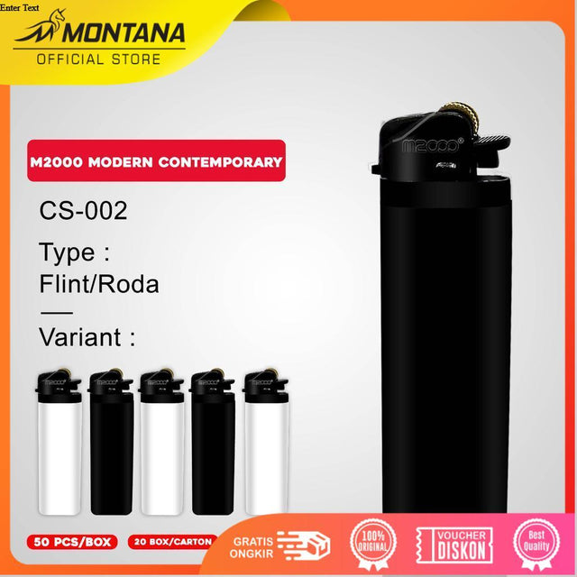 MONTANA Korek Api Gas 8 x 2 cm Lighter Diposable Modern Contemporary CS-002