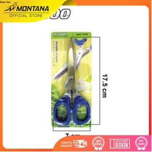 MONTANA Gunting Sayur 5 Lapis 19 x 6.5 cm Vegetable Scissors Tahan Karat SMS-170/175-Retail