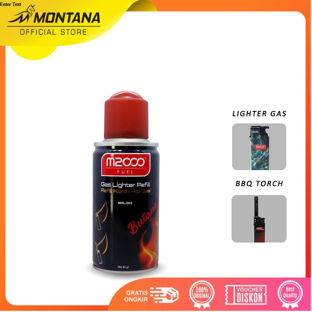 MONTANA Refill Korek Api Gas Lighter 80g Modern Contemporary MRL-002/Retail