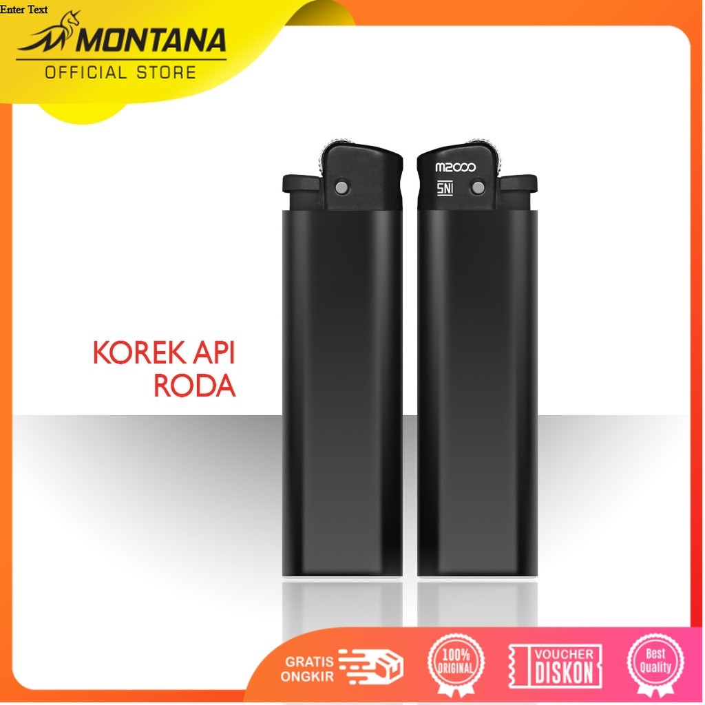 MONTANA Korek Api Gas 8 x 2 cm Lighter Diposable Modern Contemporary M-08