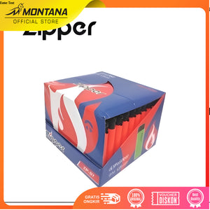 MONTANA Korek Api Zipper Gas Lighter 8 x 2.3 Cm Disposable Modern Contemporary ZR-07/Box