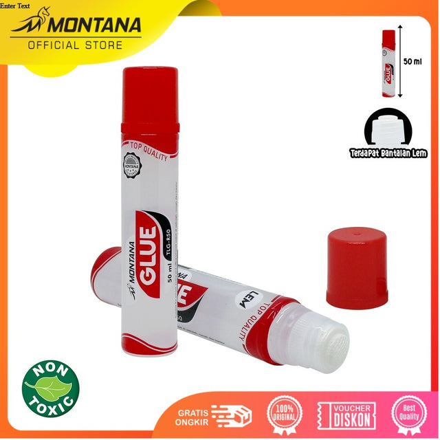 MONTANA Lem Cair 50ml Liquid Glue Top Quality Perekat Serbaguna TLG-R50/Retail