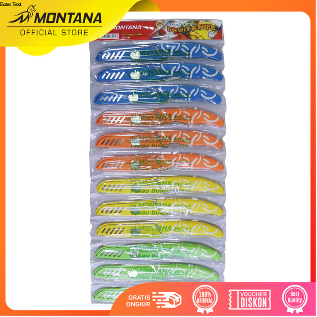 MONTANA Pisau Dapur Stainless Steel 12 Pcs Kitchen Knife Fruit Pisau Buah MKC-Lusin