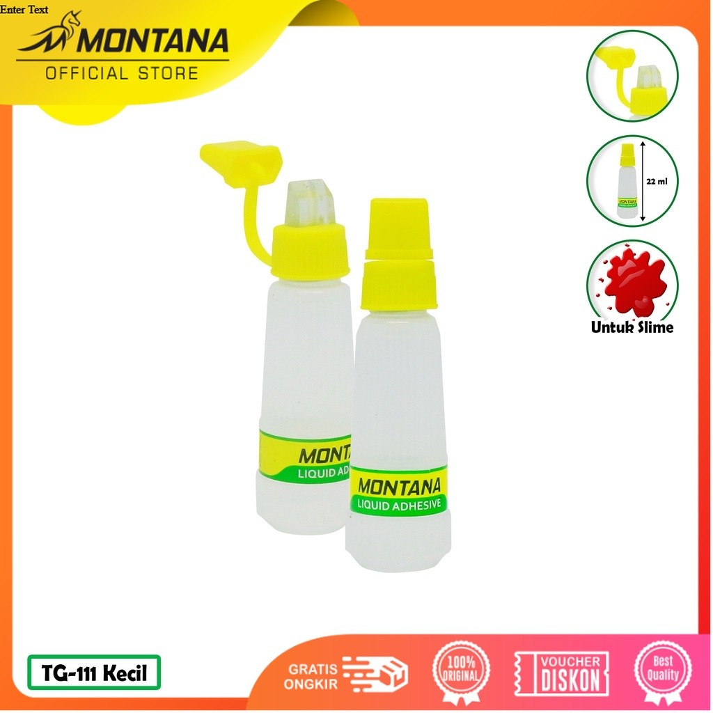 MONTANA Glue Lem Povinal 22ml Liquid Adhesive Untuk Slime Serbaguna TG-111/Retail