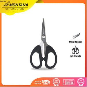 MONTANA Scissors Gunting Stainless Steel 11.5 Cm Multipurpose Kuat Tajam Anti Karat STI-145/Retail