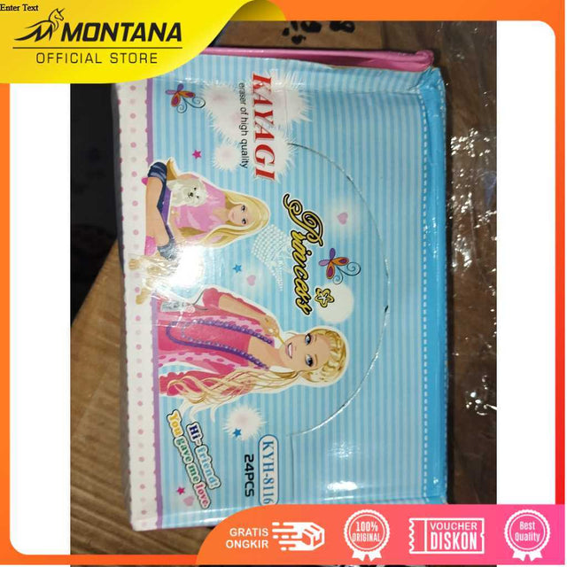 MONTANA Penghapus Karet Pensil 2 Pcs Eraser Dust Free Bersih dan Bebas Debu