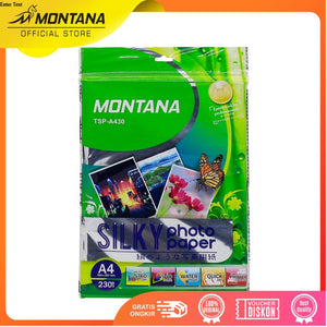 MONTANA Silky Photo Paper Kertas Sticker A4 260 GSM 20 Sheets TSP-A430/Pack