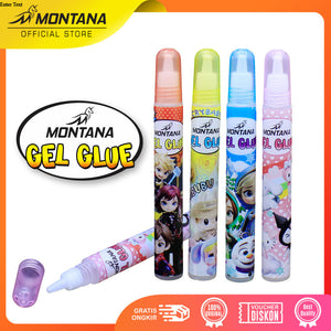 MONTANA Gel Glue 15ml Water Glue Karakter Lem Kertas Fancy Renteng 12Pcs copy