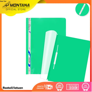 MONTANA File Bisnis Map Plastik F4 Business File Dokumen Folder TBF-F4/Retail Hijau