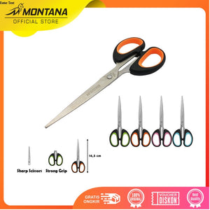 MONTANA Scissors Gunting Stainless Steel 16.5 Cm Multipurpose Kuat Tajam Anti Karat STL-565/Retail