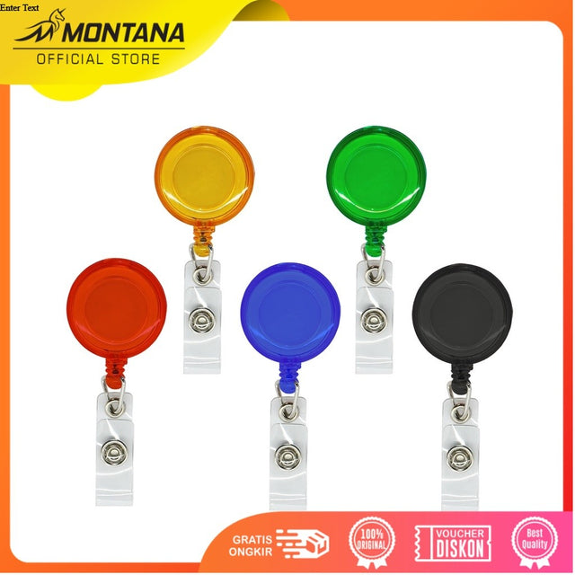 MONTANA Yoyo Gantungan Id Card Plastik Panjang Tali 70 cm Name Tag TC-2Retail