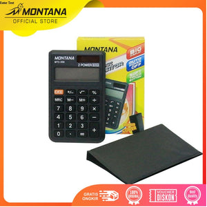 MONTANA Kalkulator 2 Power 8 Digit Electronic Calculator Big Display MTC-200