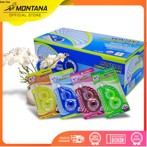 MONTANA Correction Tape Pita Koreksi 0.3mm 12 Pcs Tip Ex Kertas OR-2