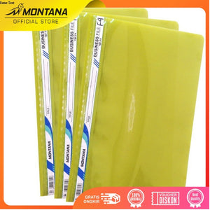 MONTANA File Bisnis Map Plastik F4 Business File Dokumen Folder TBF-F4/Retail Yellow