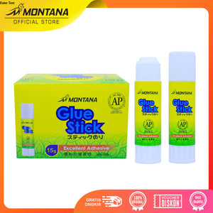 MONTANA Glue Stick Lem Batang 15gr Strong Adhesive Perekat Serbaguna GS-15 Retail 1Pcs
