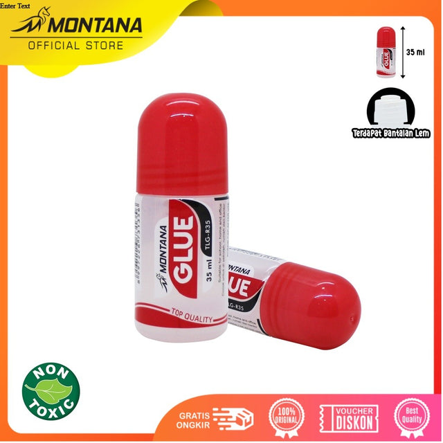 MONTANA Lem Cair 35ml Liquid Glue Top Quality Perekat Serbaguna TLG-R35/Retail
