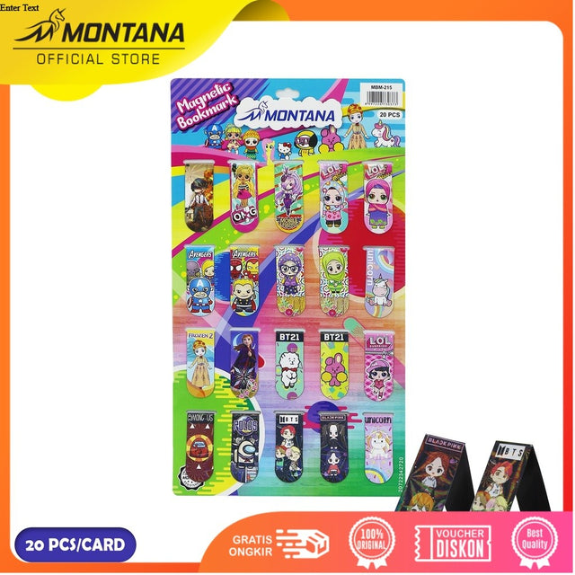 MONTANA Sticky Note Kertas Memo Tempel Magnet Magnetic Bookmark MBM-215