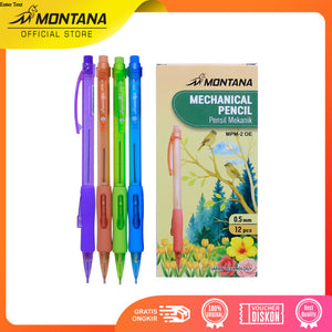 MONTANA Mechanical Pencil Pensil Mekanik Montana  MPM-2 OE 0.5 mm Box Isi 12Pcs copy