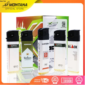 MONTANA x M2000 Korek Api Gas 8.2 x 2.4 cm 50 Pcs Windproof Diposable NYA-311KWS/Box
