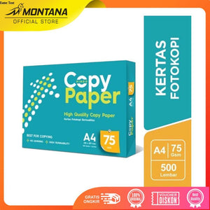 MONTANA X SiDU Copy Paper Kertas Fotocopy 75 GSM A4