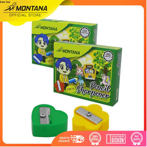 MONTANA Rautan Peraut Pensil 24 Pcs Pencil Sharpener Serutan TSB-24
