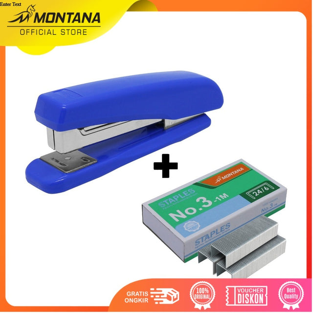 MONTANA Staples Set 2.0 1 Pcs Stapler HD-50 + 1Pcs Isi Stapler Rs-3-20