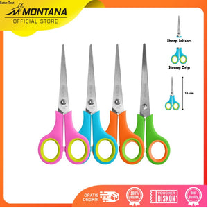 MONTANA Scissors Gunting Stainless Steel 16 Cm Kuat Tajam Anti Karat STW-560/Retail