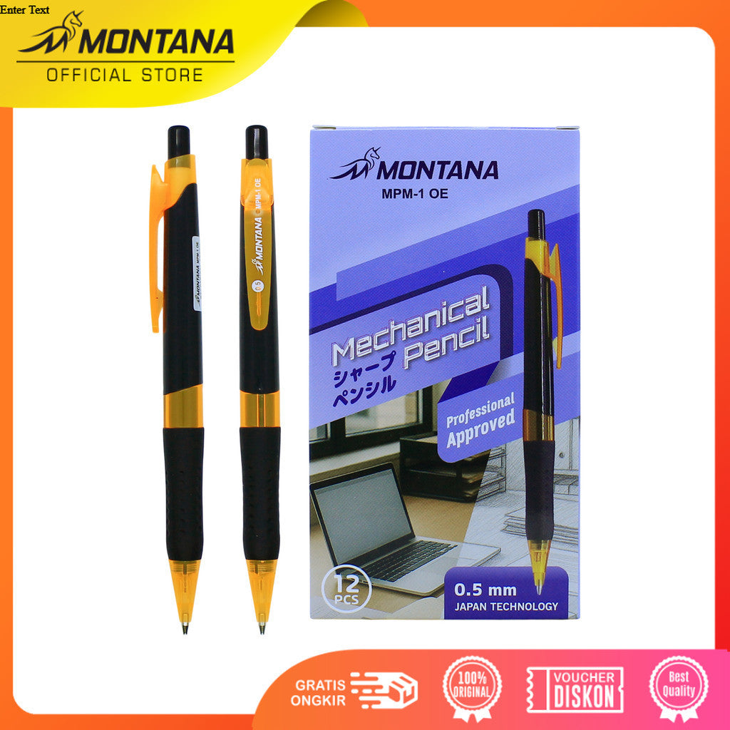 MONTANA Mechanical Pencil Pensil Mekanik Montana  MPM-1 OE 0.5 mm Retail 1Pcs