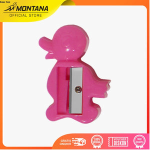 MONTANA Rautan Serutan Pensil 1 Pcs Sharpener Motif Animal Random TSJ-24/Retail