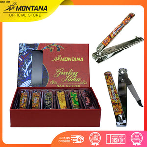 MONTANA Gunting Kuku Besar Stainless Steel Nail Clipper Perawatan Tangan TNC-77 BT Batik Series