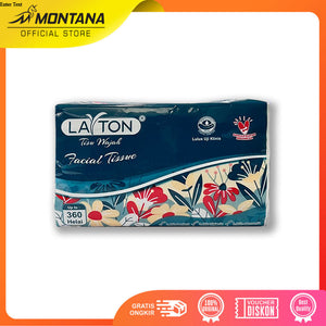 MONTANA Tissue Layton Facial soft Up To 360 Helai Tissue Wajah Layton 100% Virgin Pulp BundlePack