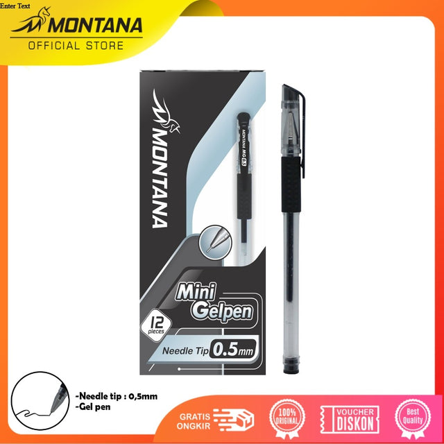 MONTANA Pulpen Pena 0.5mm Ballpoint Pen Alat Tulis MG-0.5/Lusin
