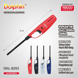 MONTANA Dolphin Korek Api Pemantik Kompor Ukuran Besar Lighter Gas Dolphin Series