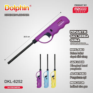 MONTANA Dolphin Korek Api Pemantik Kompor Ukuran Besar Lighter Gas Dolphin Series