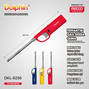 MONTANA Dolphin Korek Api Pemantik Kompor Ukuran Besar Lighter Gas Dolphin Series
