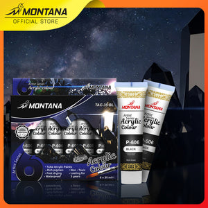 MONTANA Cat Akrilic Akrylic Color Set 6 Warna TAC-35ML Single Color