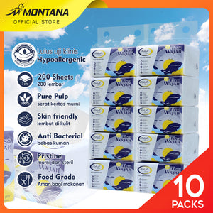 MONTANA Felish Facial Tissue 200 Sheet 2 Ply Tisu Serbaguna Food Grade copy