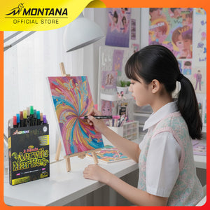 MONTANA Two Head Acrylic Marker Spidol Dual Head Metallic Color Two Head Thickness MAM-2S