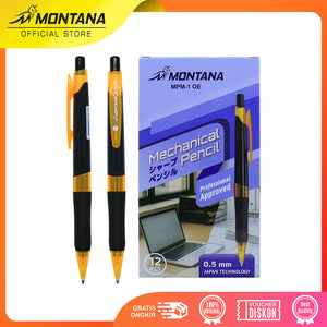 MONTANA Set Bundling Mechanical Pencil MPM-1 OE Retail 1Pcs With Refill TRP-2B/0.5mm 1 Tube copy