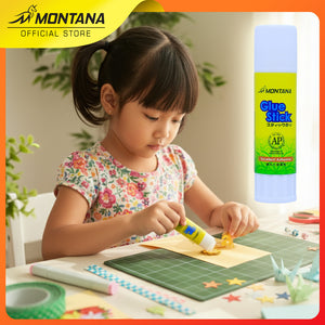 MONTANA Glue Stick Lem Batang 15gr Strong Adhesive Perekat Serbaguna GS-15 Box 24Pcs copy