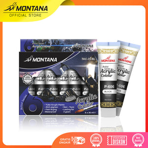 MONTANA Cat Akrilic Akrylic Color Set 6 Warna TAC-35ML Single Color
