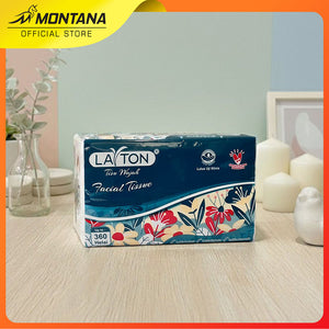 MONTANA Tissue Layton Facial soft Up To 360 Helai Tissue Wajah Layton 100% Virgin Pulp BundlePack