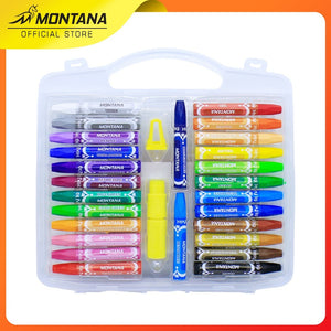 MONTANA Oil Pastel Krayon Minyak 26 Warna Water Resistant Alat Mewarnai 26 Warna TOP-26B