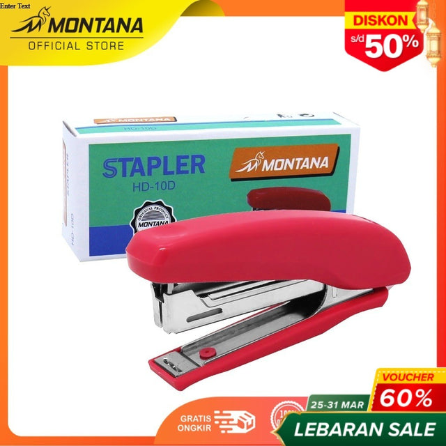 MONTANA Stapler Jepretan Staples Jegrekan Hekter Ringan dan Kuat HD-10