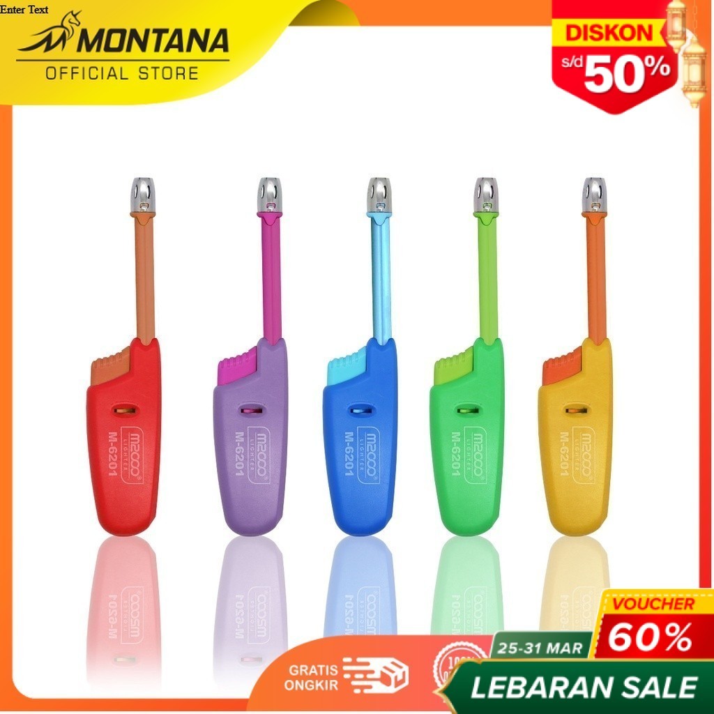 MONTANA PEMATIK API KOMPOR GAS / KOREK PEMATIK API GAS TEMBAK / LIGHTER GAS 6201